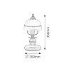 Rabalux Flossi bronz stolová lampa E14