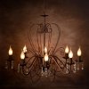 Lucide 78307/08/97 RAVENNA Chandelier 8xE14 Rust