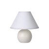 Lucide 14550/81/31 KADDY Table Lamp E14 H22 D20cm White