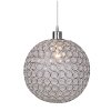 Lucide 71432/01/60 AYLA Pendant E27 D30 Clear Glass/Chrome