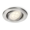 Massive-Philips 17289/47/16 Fresco recessed LED inox 1x5W 230V, bodové svietidlo