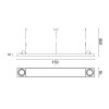 Schrack Technik AIXLIGHT R2 Office T5,polkruh.,strieb.,2xT5 54W+2xES111 75W- LI159124