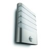 Massive-Philips Raccoon wall lantern inox 1x3W SELV- 17274/47/16 nástenné svietidlo so senzorom