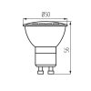 Kanlux 34966 TOMI LED 4,9W GU10-CW