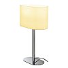 Schrack Technik LI155841  SOPRANA OVAL TL-1 stolové, biely textil, E27, max. 60W