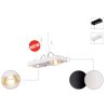 Schrack Technik LI154901  LYNAH LED pendulum luminaire, 2x10W 3000K double, matt white