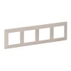 Legrand Valena Life - Štvornásobný rámik, béžová - 754044