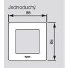 Legrand 754101 Valena Life jednoduchý rámik, biela graph