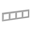 Legrand Valena Life - Štvornásobný rámik, hliník - 754134