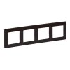 Legrand Valena Life - Štvornásobný rámik, drevo - tmavé - 754174