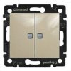 Legrand Valena - Dvojitý striedavý prepínač (5B) s orientačným osvetlením, béžová - 774112