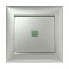 Legrand Valena -  Striedavý prepínač č. 6 s orientačným osvetlením, hliník - 770126