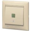Legrand Valena - Tlačidlo s orientačným osvetlením, symbolom svietidla 10A - 250V, béžová - 774313