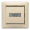Legrand Valena - Tlačidlo s držiakom štítkov s orientačným osvetlením - 10A - 250V, béžová - 774117