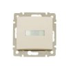 Legrand Valena - Tlačidlo s držiakom štítkov s orientačným osvetlením - 10A - 250V, béžová - 774117