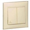 Legrand Valena - Dvojitý striedavý prepínač (5B) - IP44, béžová - 774198