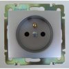 Legrand Valena - Zásuvka 2P , 16A - 250V, hliník - 770196