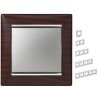 Legrand Valena - Jednoduchý rámik, wenge/strieborný prúžok- 770371