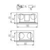Kanlux 33692 GLASI LED 3W P WW-GR