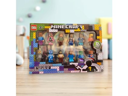 Set 12 figurek - Minecraft