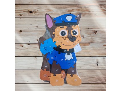 Dřevěné puzzle Chase