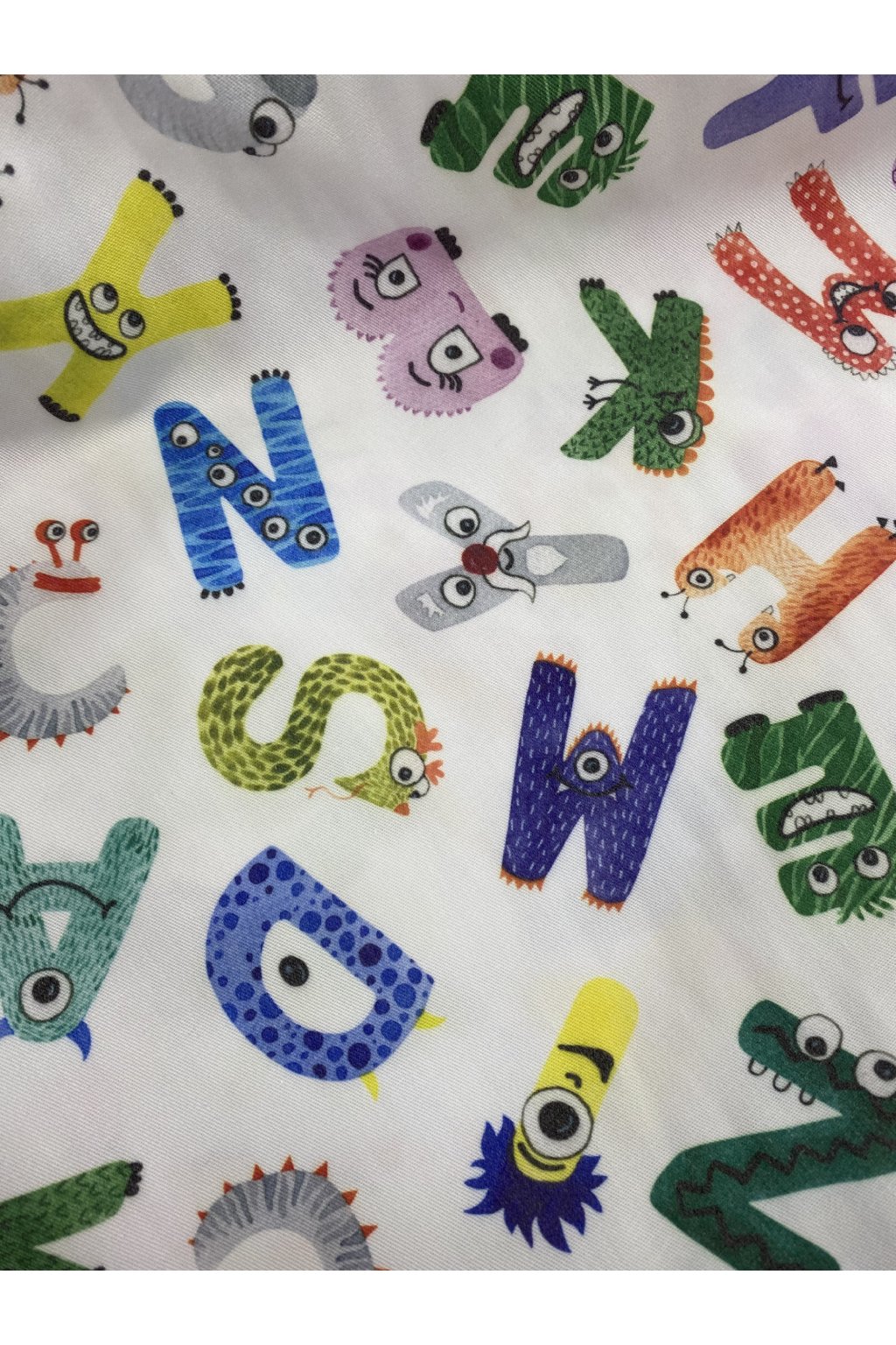 Plátnová vazba 100% bavlna - dětská písmenka