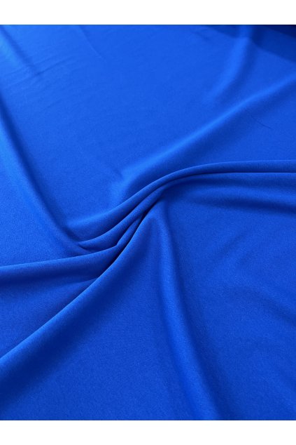 Královsky modrá nepočesaná teplákovina - vyšší gramáž
