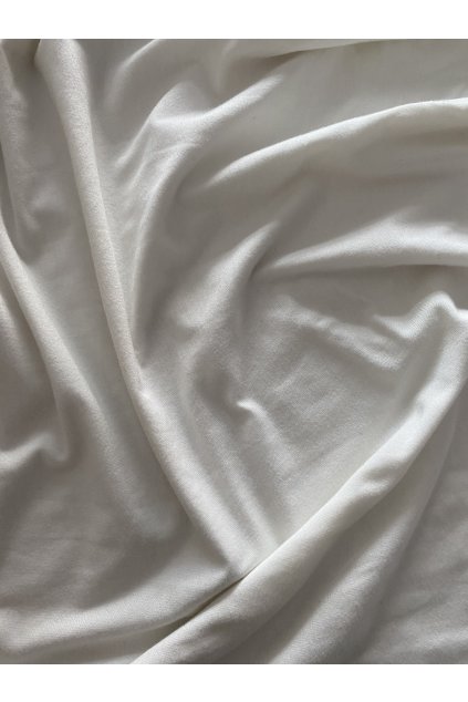 Tričkovina bambus - bílá