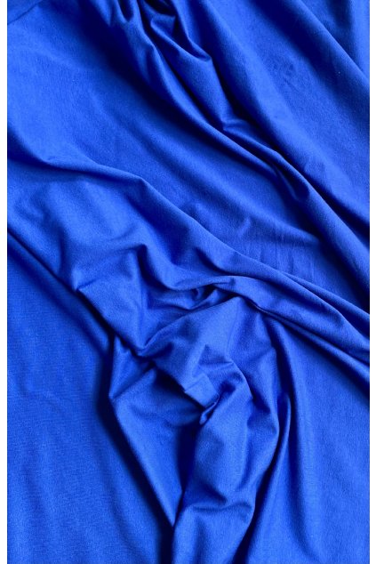 Tričkovina bavlněná královsky modrá