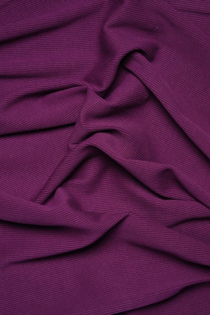 Temně fialový žebrovaný náplet
