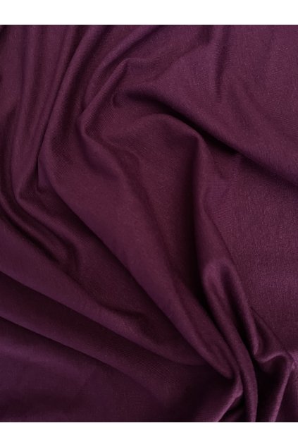 Tričkovina viskózová tmavě fialová