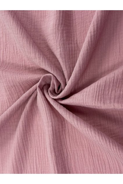 Mušelín/gázovina - starorůžová