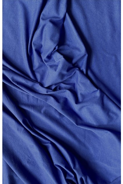 Tričkovina bavlněná modrá jeans
