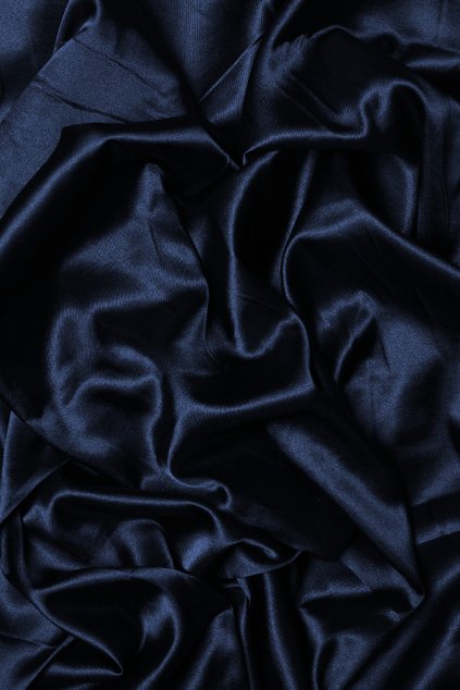 Podšívka saténová - tmavě modrá