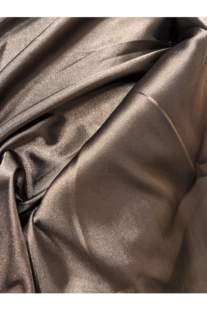 Podšívka saténová - tmavě hnědá