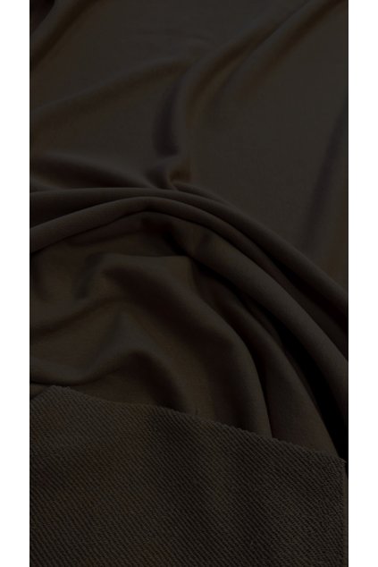 Čokoládová nepočesaná teplákovina - vyšší gramáž