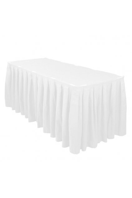 White Table Skirting