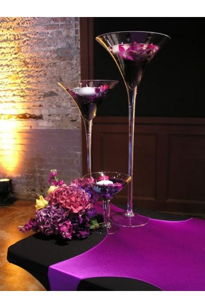 Martini glass centerpiece 5