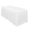 White Table Skirting