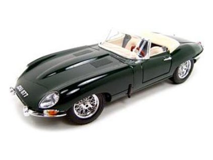 Bburago Jaguar E-type Cabriolet 1:18 zelená - BB18-12046