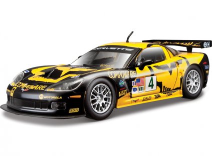 Bburago Chevrolet Corvette C6R 1:24 žlutá - BB18-28003