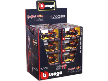 Bburago Red Bull Racing RB13 1:43 (sada 24ks) - BB18-38127