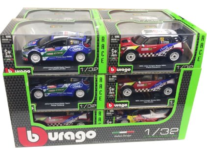 Bburago auta Rally 1:32 (sada 12ks) - BB18-41101