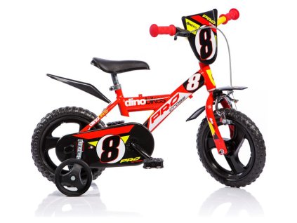 DINO Bikes - Dětské kolo 12" červené - DB-123GLN