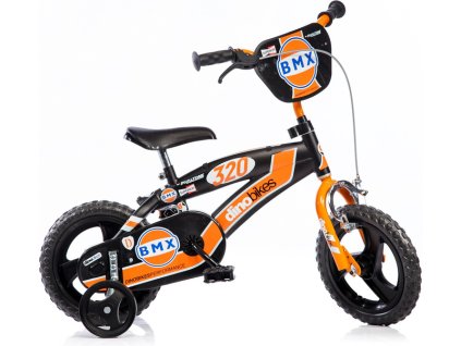 DINO Bikes - Dětské kolo 12" BMX černé - DB-125XL