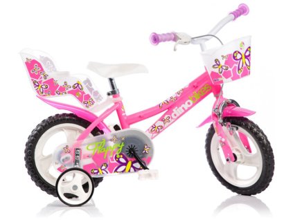 DINO Bikes - Dětské kolo 12" růžové - DB-126RL