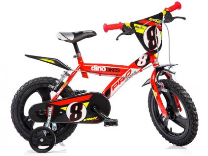 DINO Bikes - Dětské kolo 14" červené - DB-143GLN