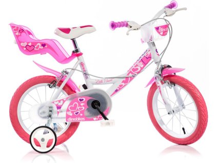 DINO Bikes - Dětské kolo 14" bílé - DB-144RN