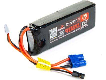 Dynamite LiPo Reaction2 7.4V 4000mAh 15C Rx - DYNB40213