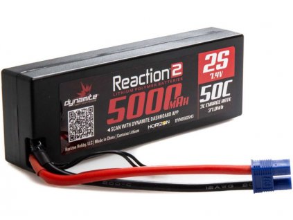 Dynamite LiPo Reaction2 7.4V 5000mAh 50C EC3 - DYNB5025H3